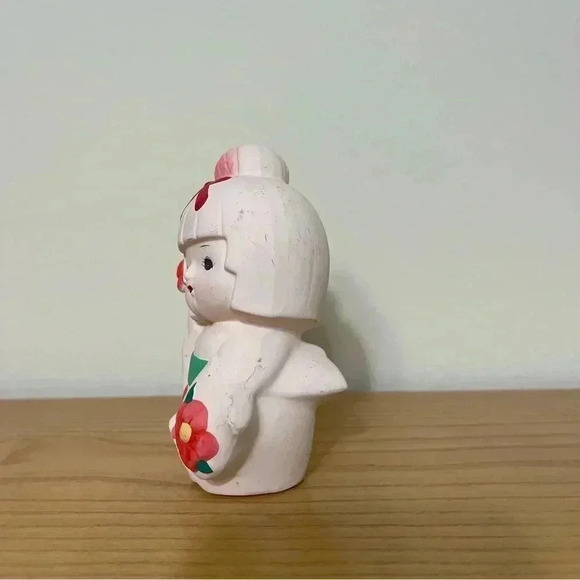 Toyo Geisha Kimono Girl Figurine Vintage 5.5in Bisque Vintage 60s 70s Japan - Picture 7 of 7